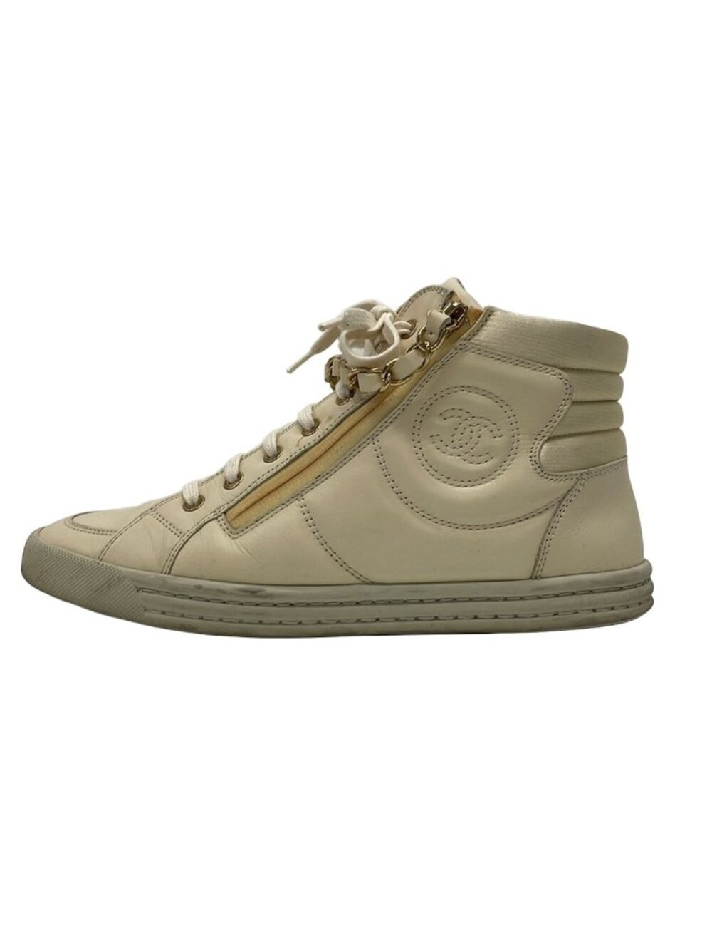 Chanel Sneakers Ivory Leather